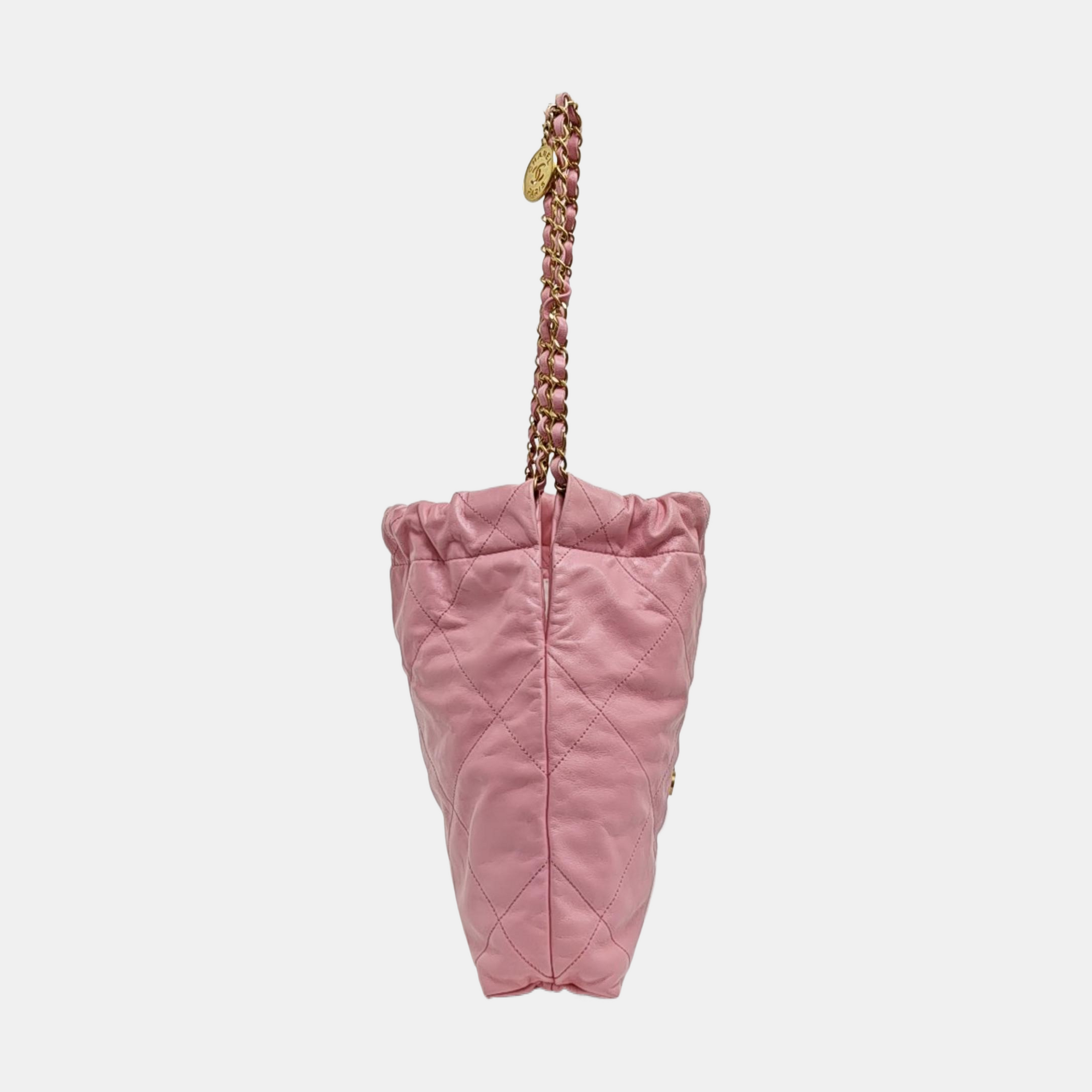 CHANEL 22 Small Quilted Calfskin Pink