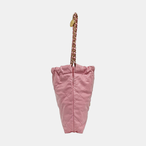 CHANEL 22 Small Quilted Calfskin Pink