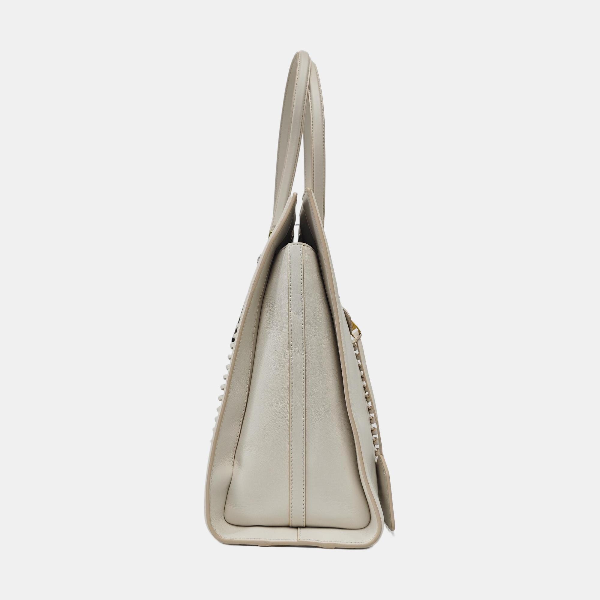 Calfskin Tote Bag White