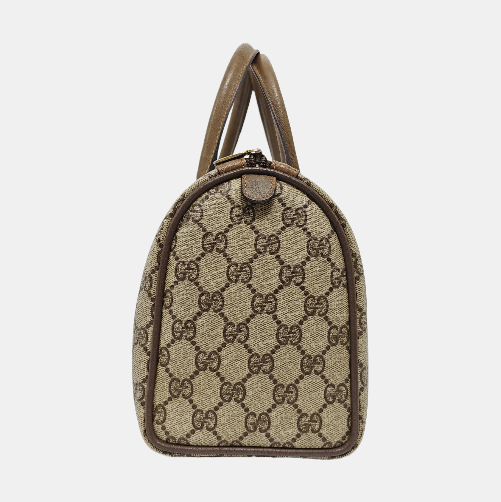 Monogram Coated Canvas Top Handle Bag Beige