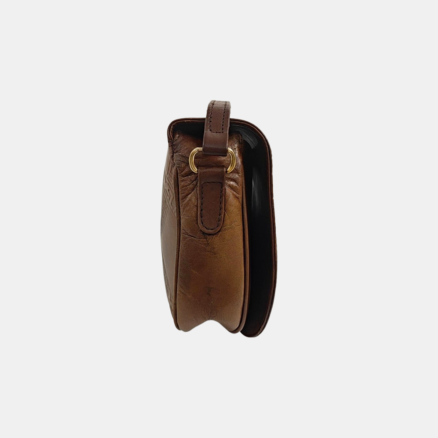 Calfskin Shoulder Bag Brown
