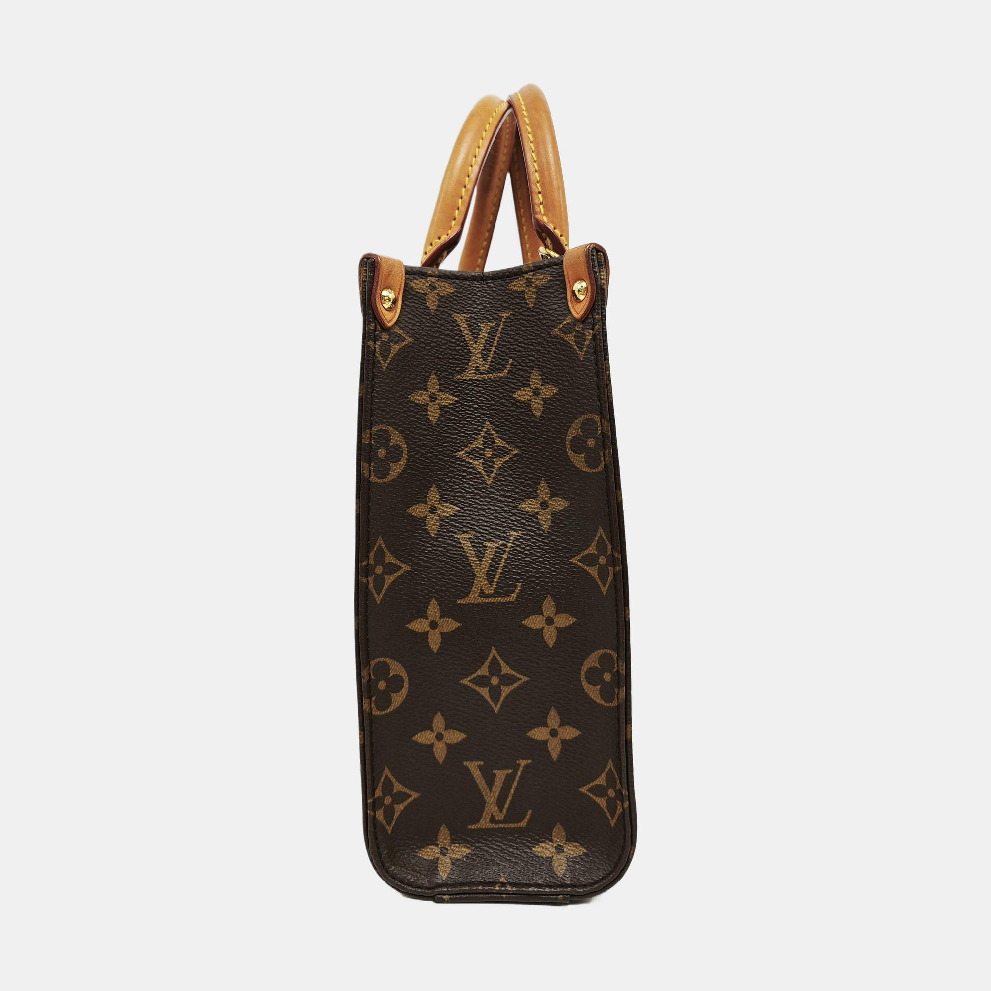 SAC PLAT BB Monogram Coated Canvas Brown