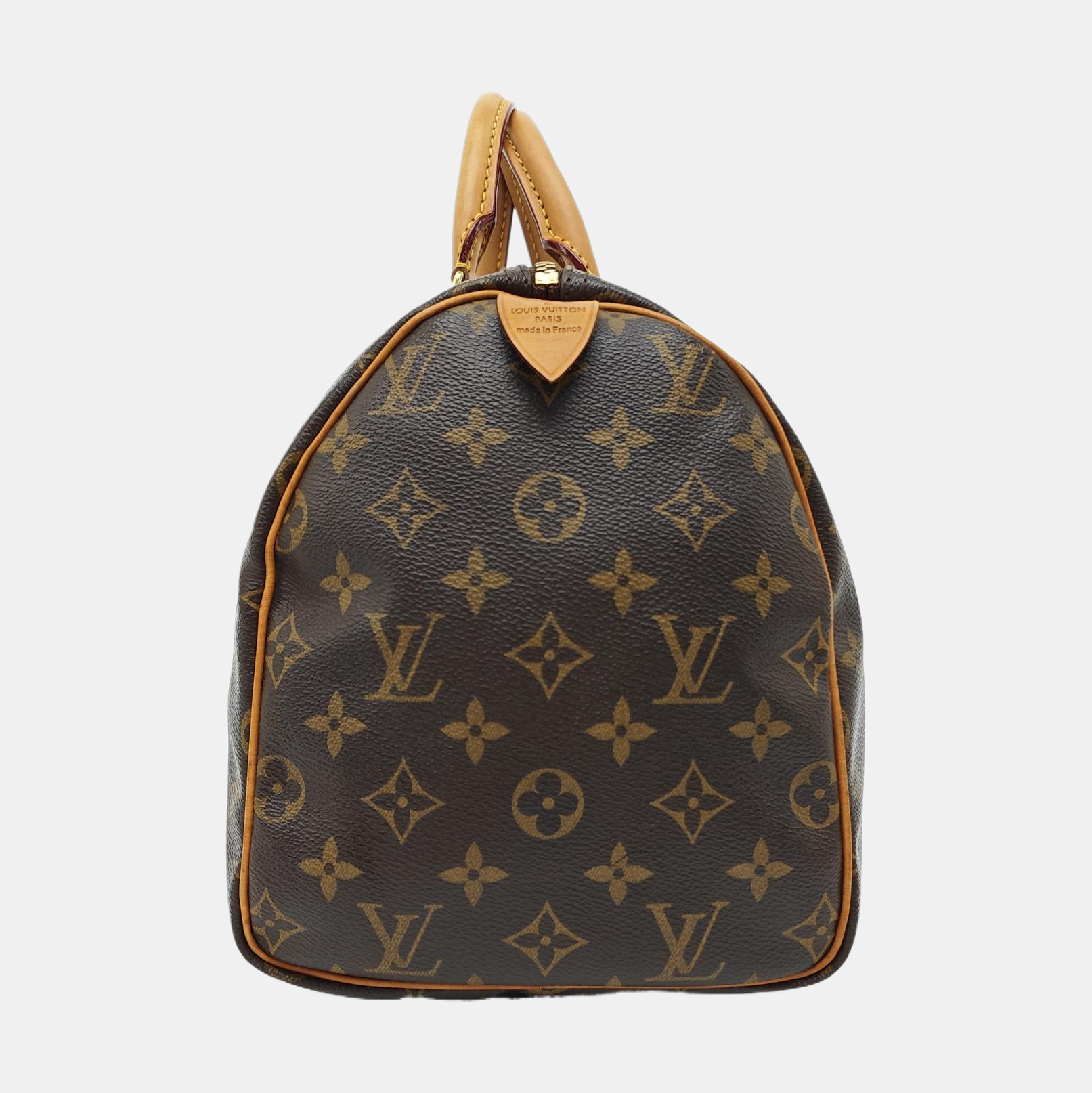 SPEEDY 30 Monogram Coated Canvas Brown