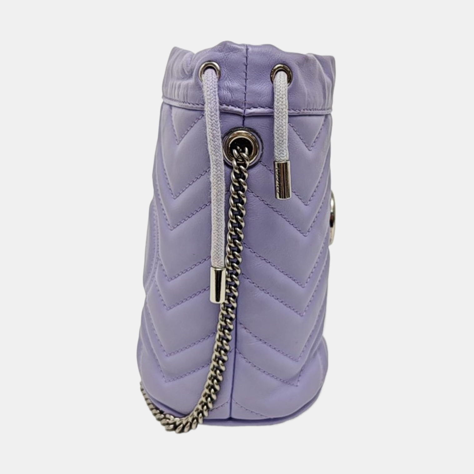 GG Marmont Mini Quilted Calfskin Purple