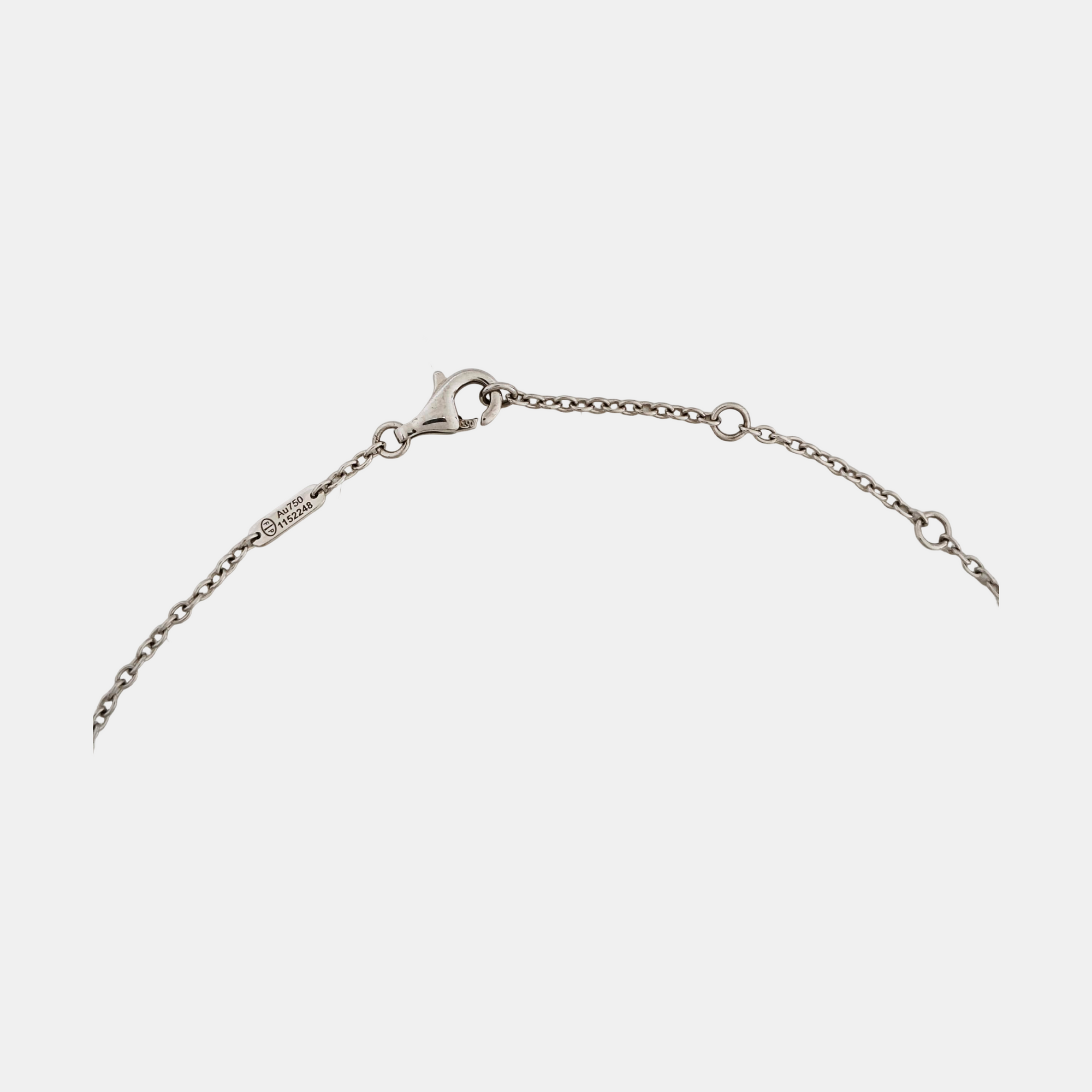 Chance Infinie 18k White Gold Silver Necklace