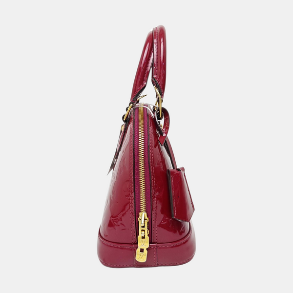 ALMA BB Monogram Patent Leather Red