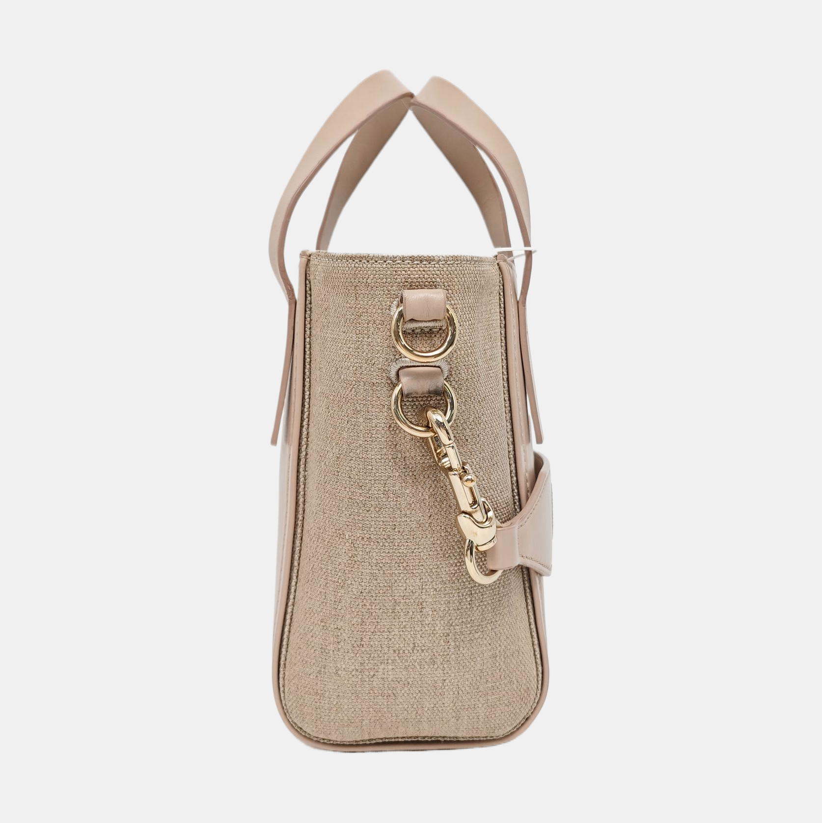 Leather Tote Bag Small Pink