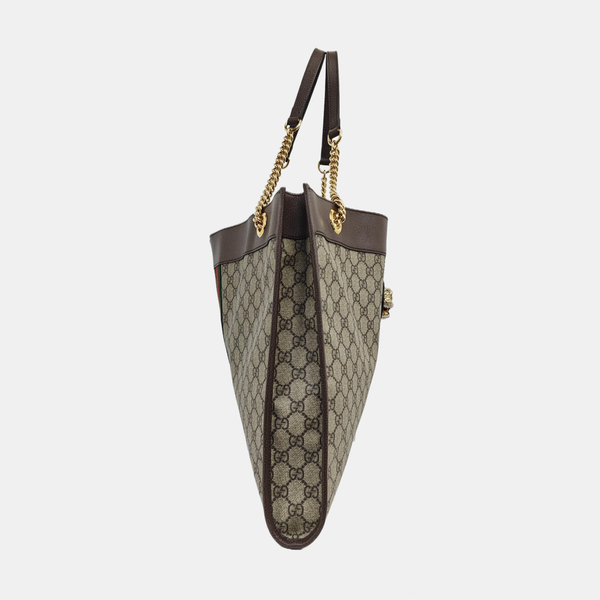 Rajah Monogram Coated Canvas Beige