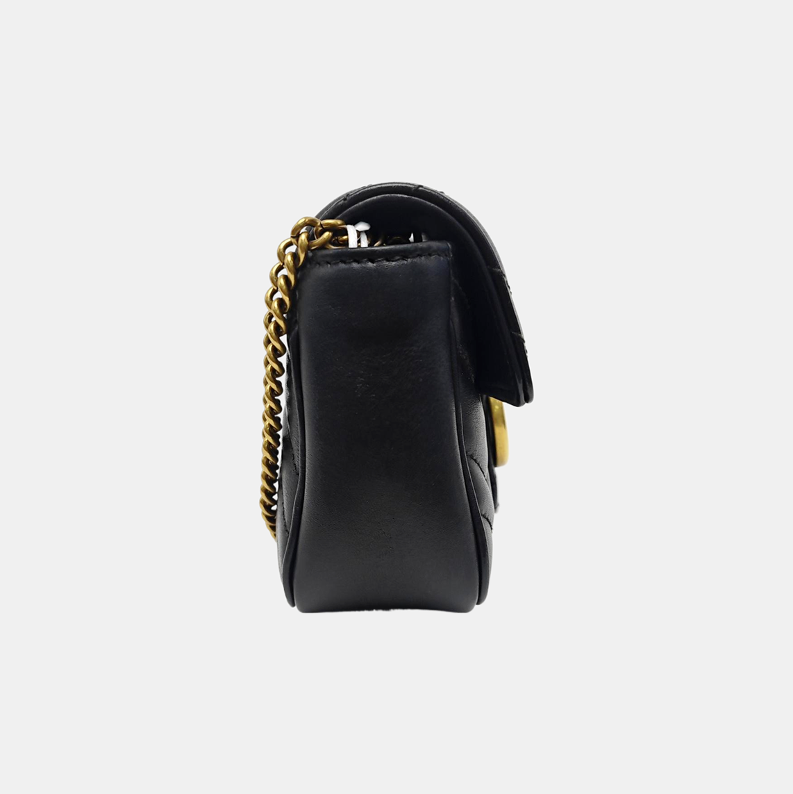 GG Marmont Mini Quilted Calfskin Black