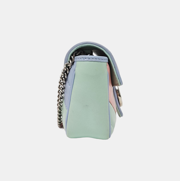 GG Marmont Mini Quilted Calfskin Multicolor