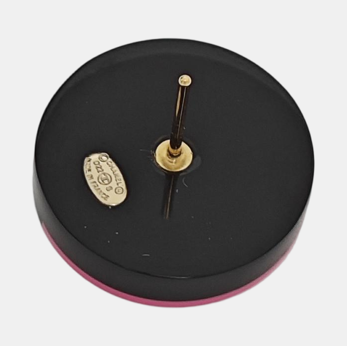 Metal Black Stud Earrings