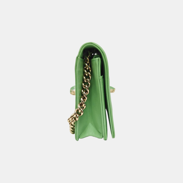 BOY CHANEL WOC Quilted Calfskin Green