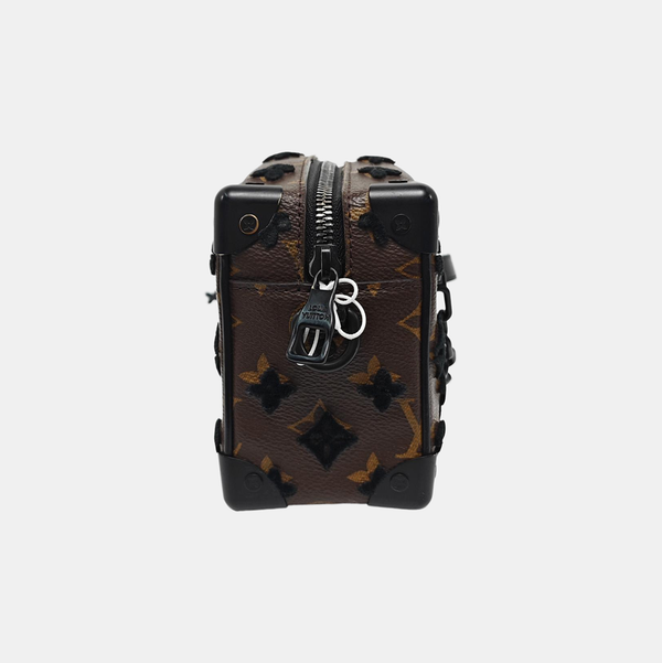 SOFT TRUNK Mini Monogram Coated Canvas Brown