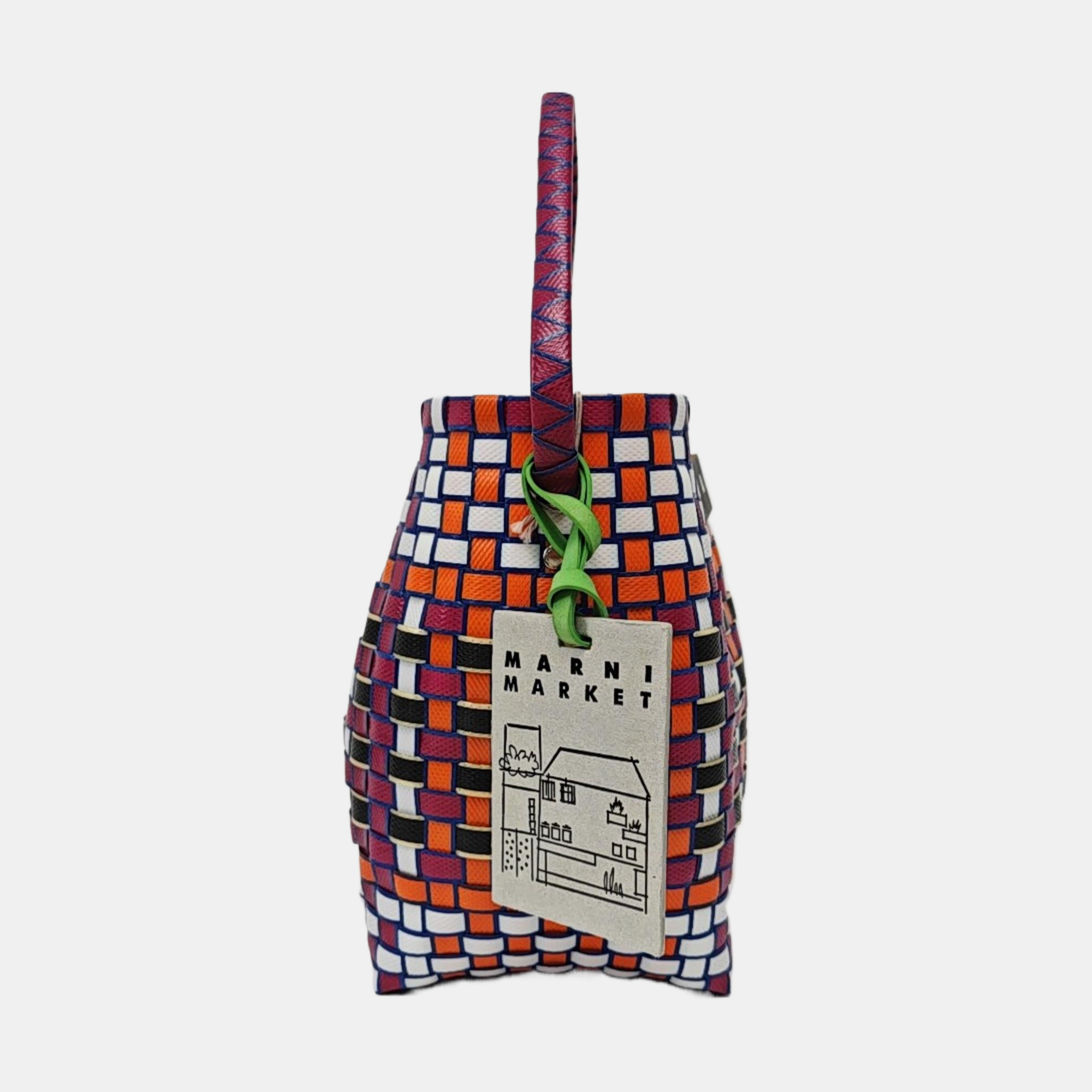 Special Material Bucket Bag Multicolor
