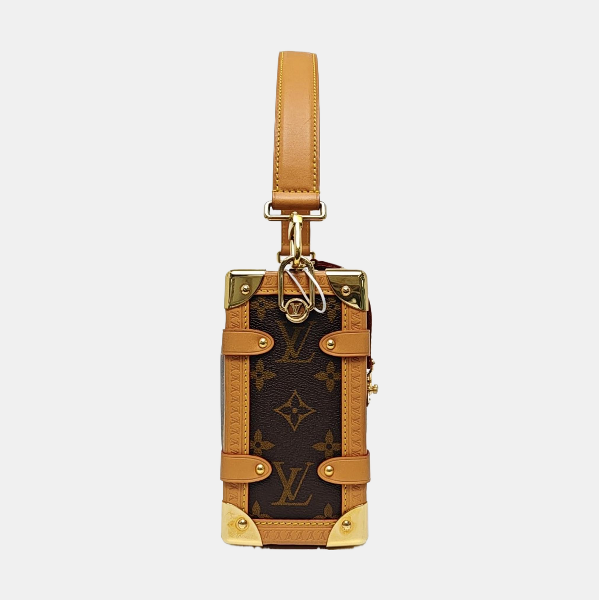 SIDE TRUNK MM Monogram Coated Canvas Brown