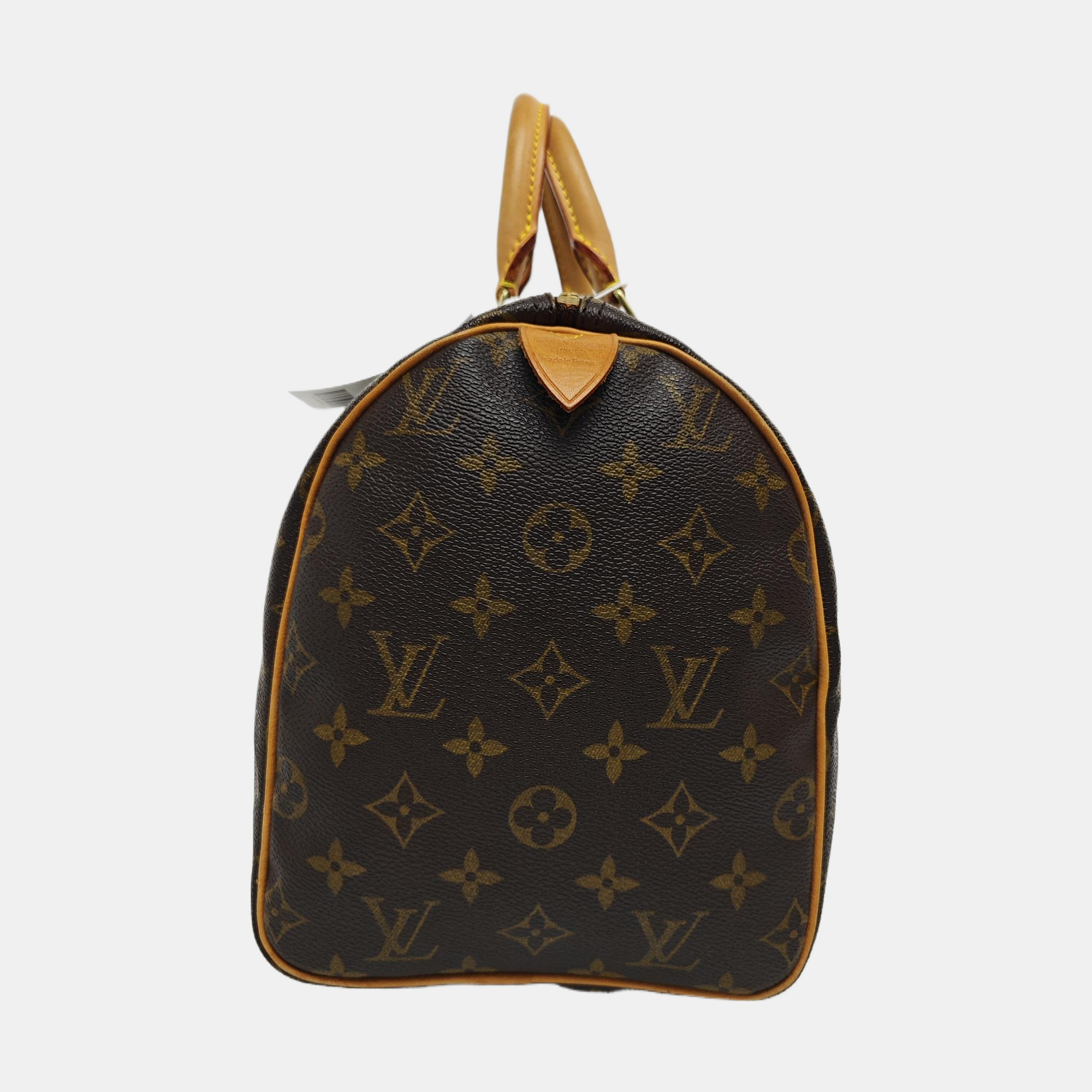 SPEEDY 30 Monogram Coated Canvas Brown