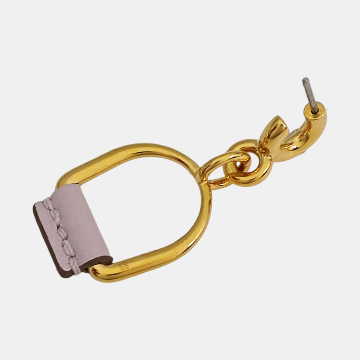 Heritage Equestre Metal Gold Stud Earrings