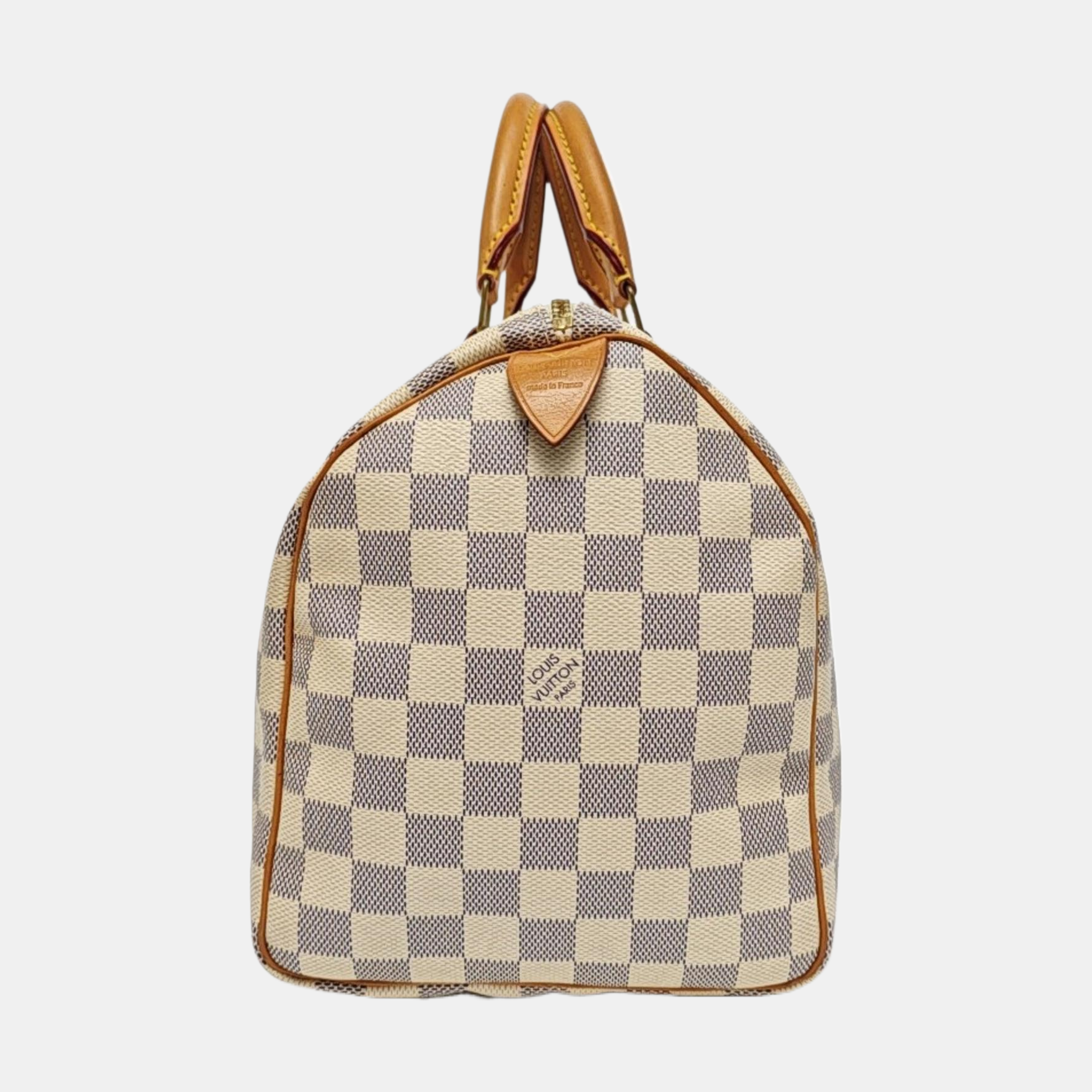 SPEEDY 30 Damier Azur Coated Canvas White
