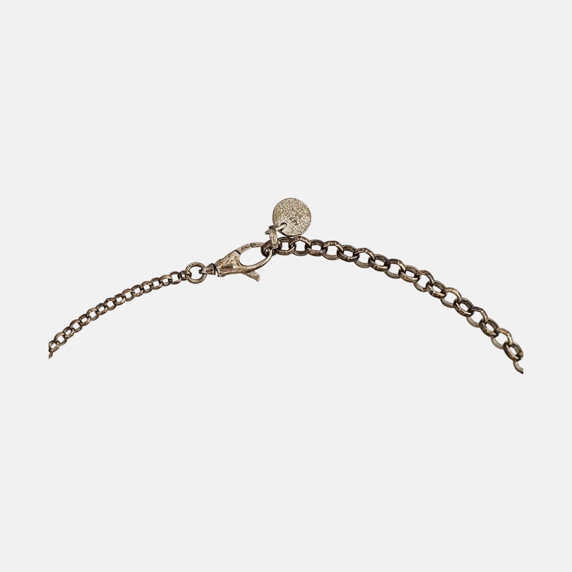 925 Sterling Silver Black Necklace