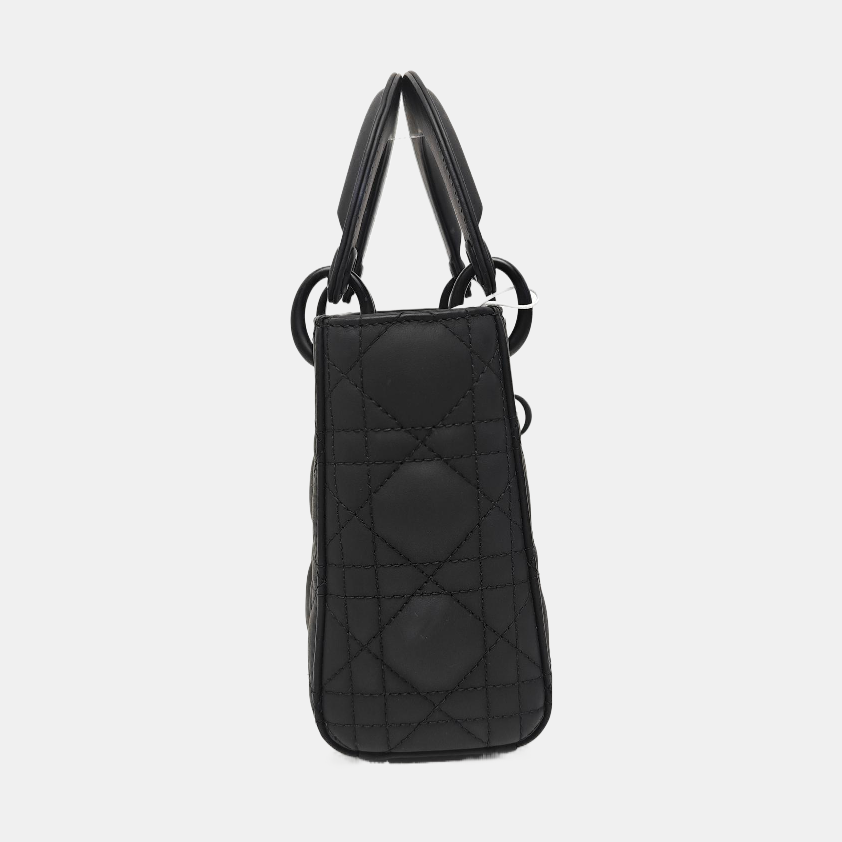 Lady Dior Mini Cannage Calfskin Black