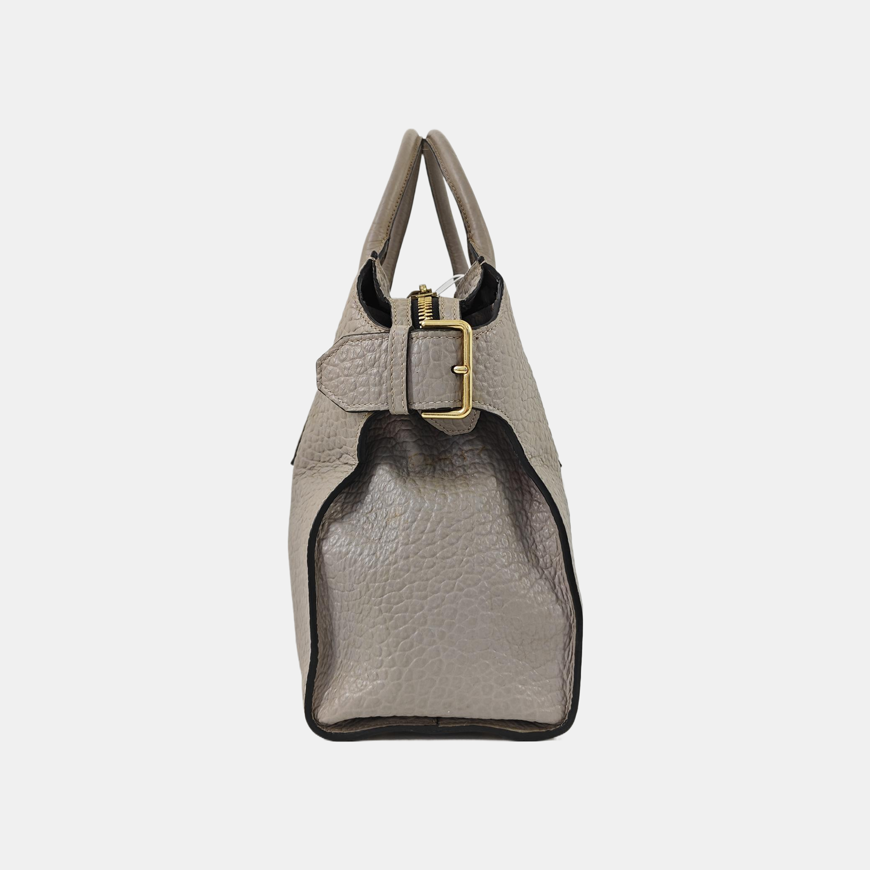 Calfskin Shoulder Bag Gray