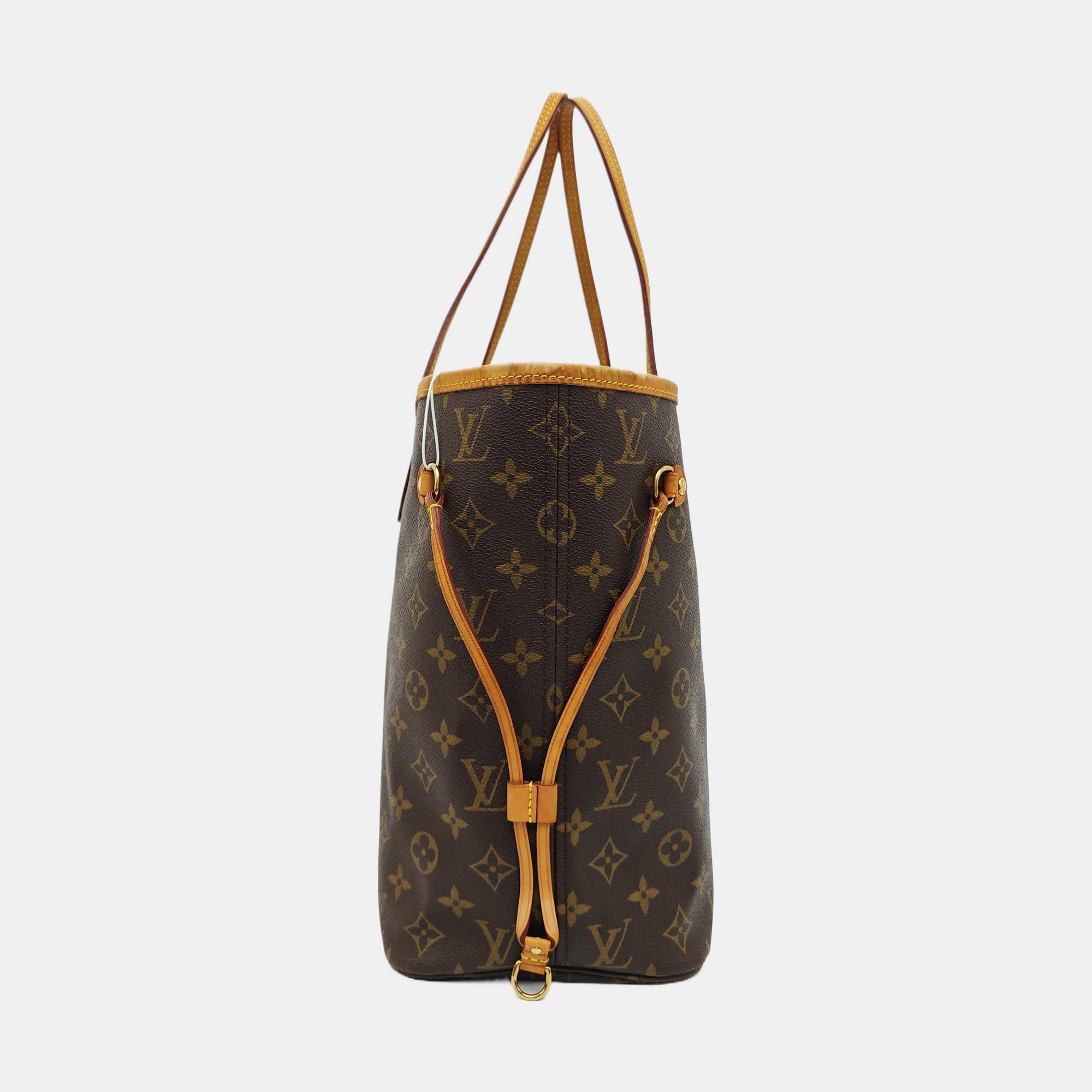 NEVERFULL MM Monogram Coated Canvas Brown