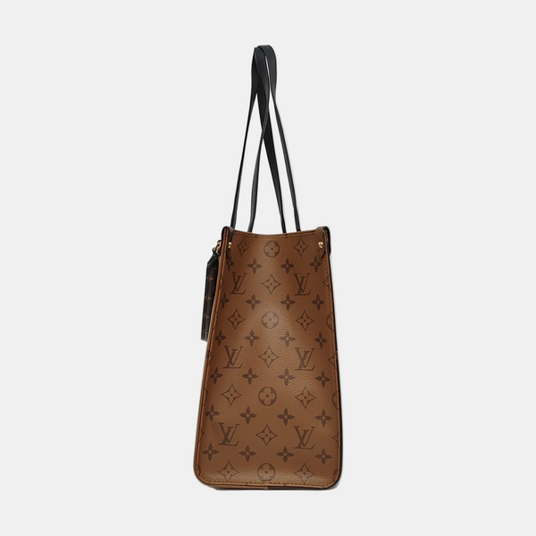 ONTHEGO MM Monogram Coated Canvas Brown