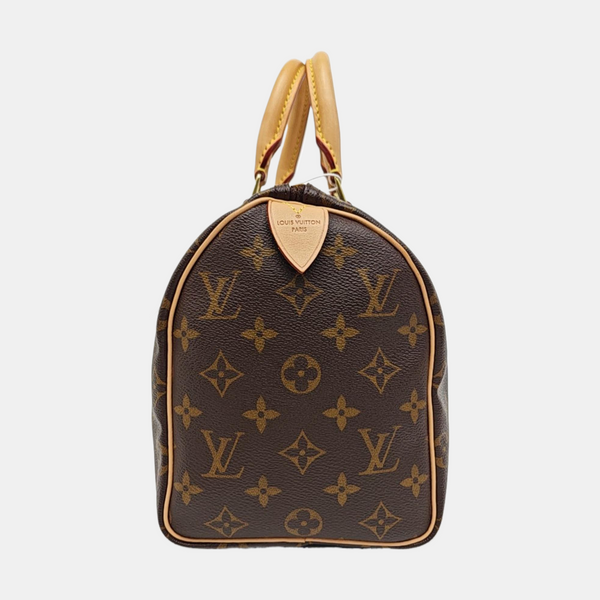 SPEEDY 25 Monogram Coated Canvas Brown
