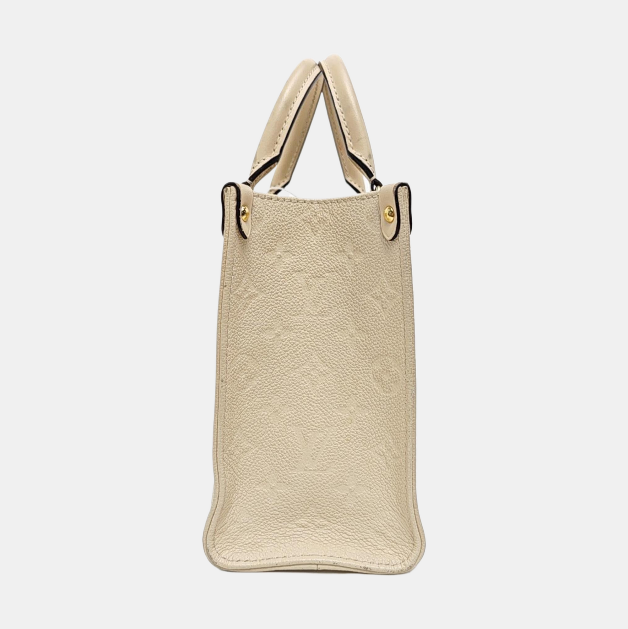 ONTHEGO PM Monogram Calfskin Beige