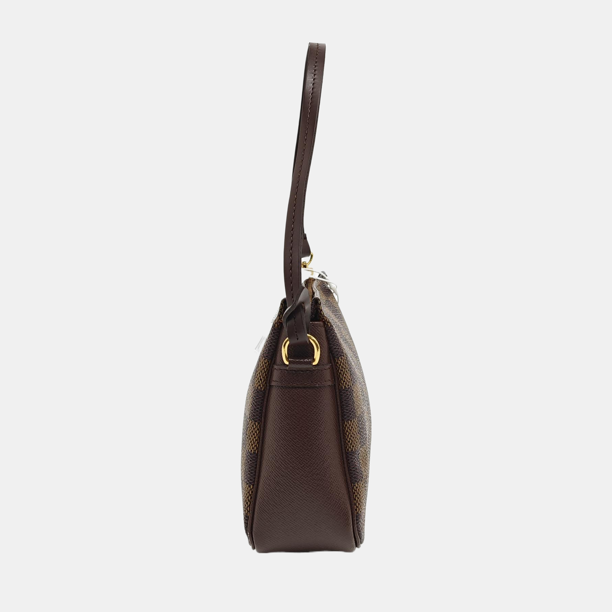 TROUSSE MAKE UP Damier Ebene Coated Canvas Brown
