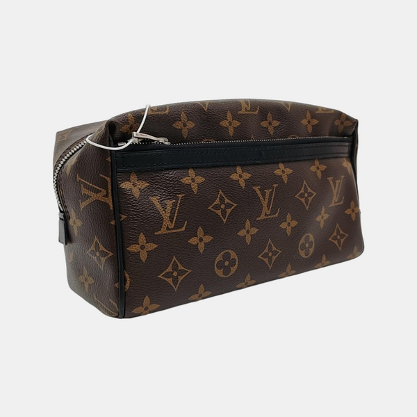 Monogram Coated Canvas Clutch Brown