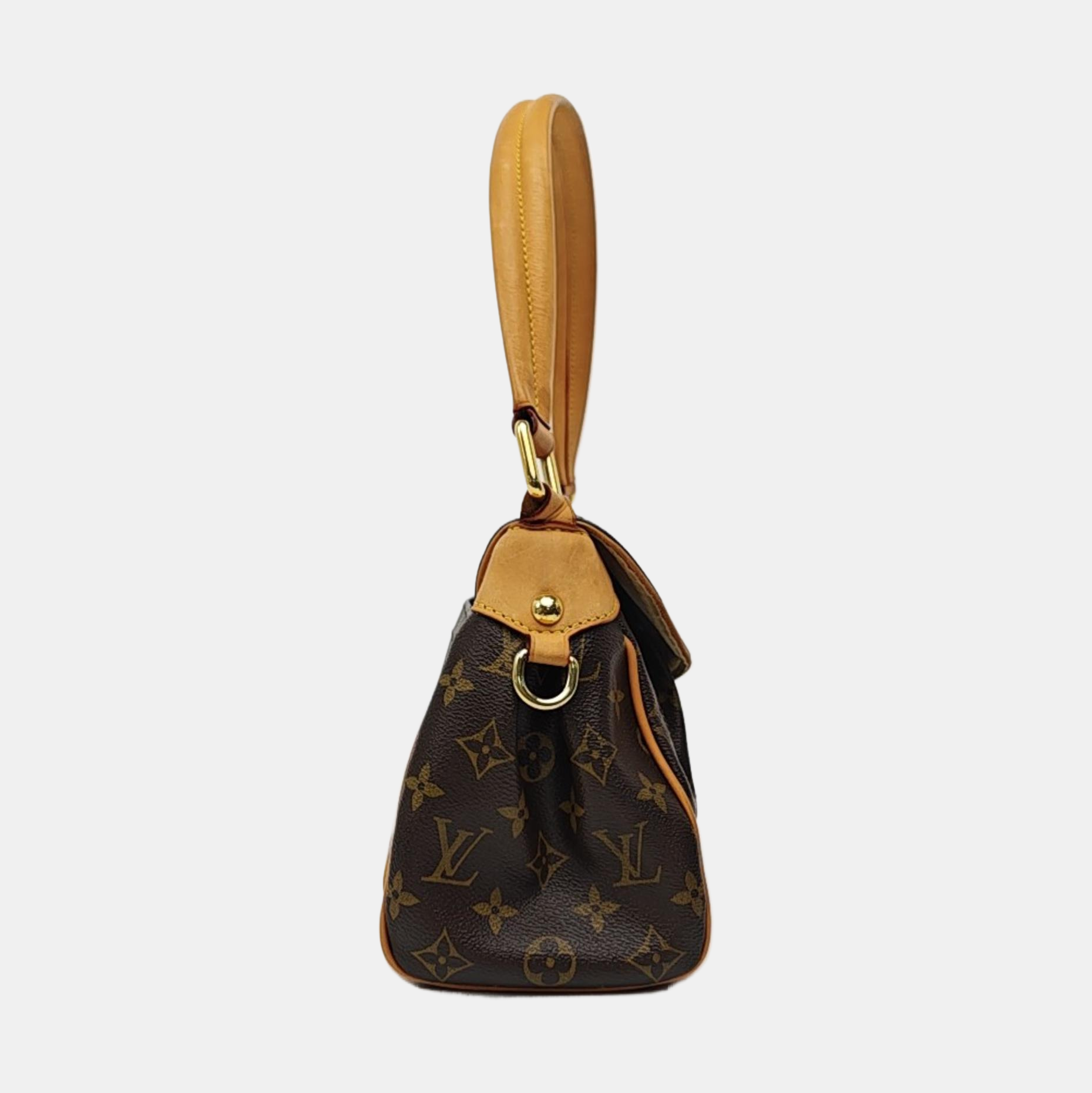 BEVERLY MM Monogram Coated Canvas Brown