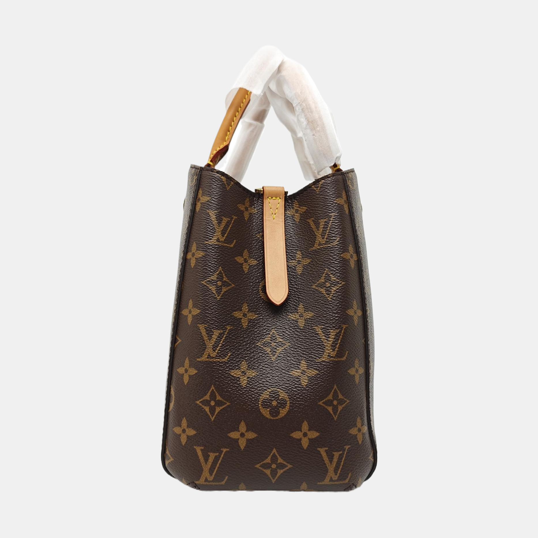 MONTAIGNE Monogram Coated Canvas Brown