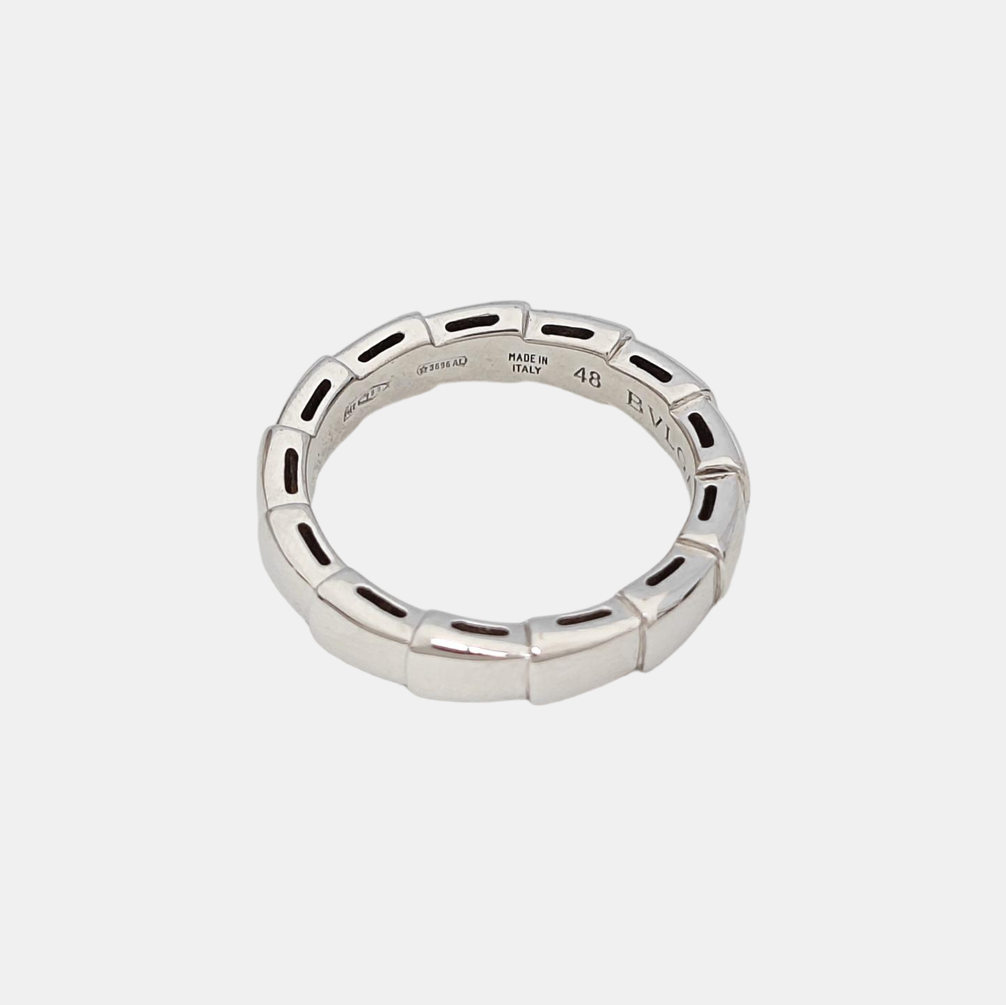 SERPENTI 18k White Gold Silver Ring EU 48