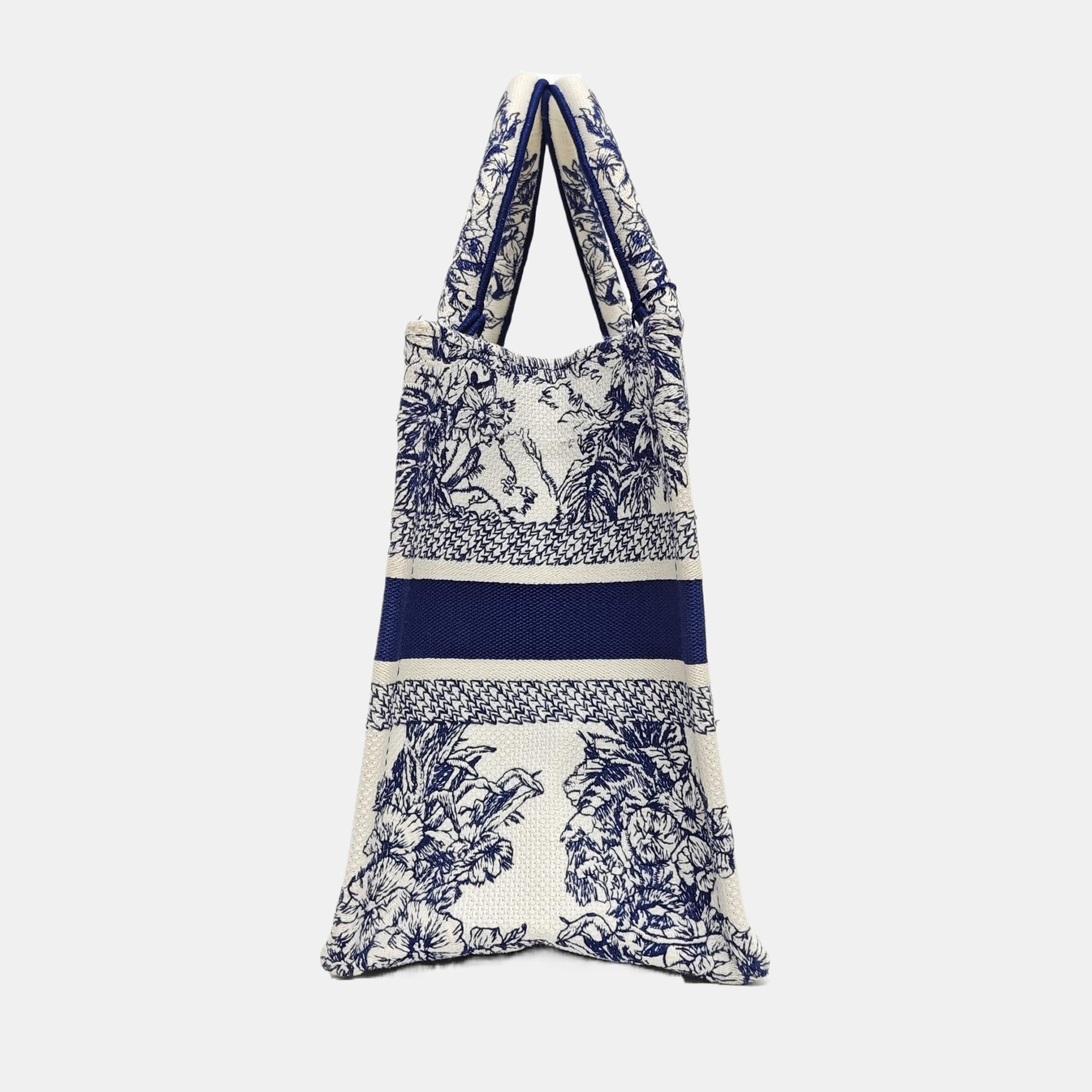Book Tote Small Canvas White