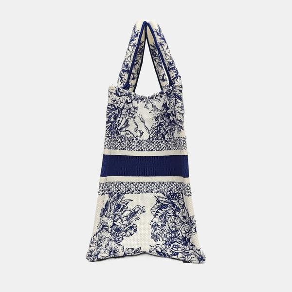 Book Tote Small Canvas White