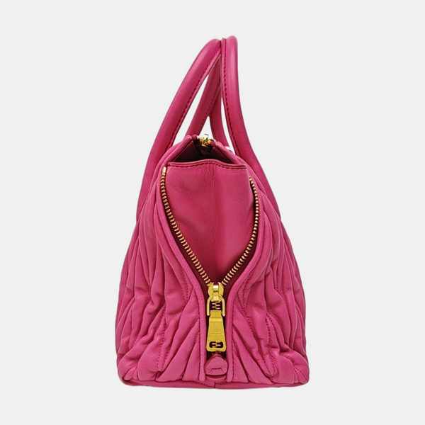 Avenue Quilted Lambskin Red