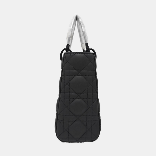 Lady Dior Small Cannage Calfskin Black
