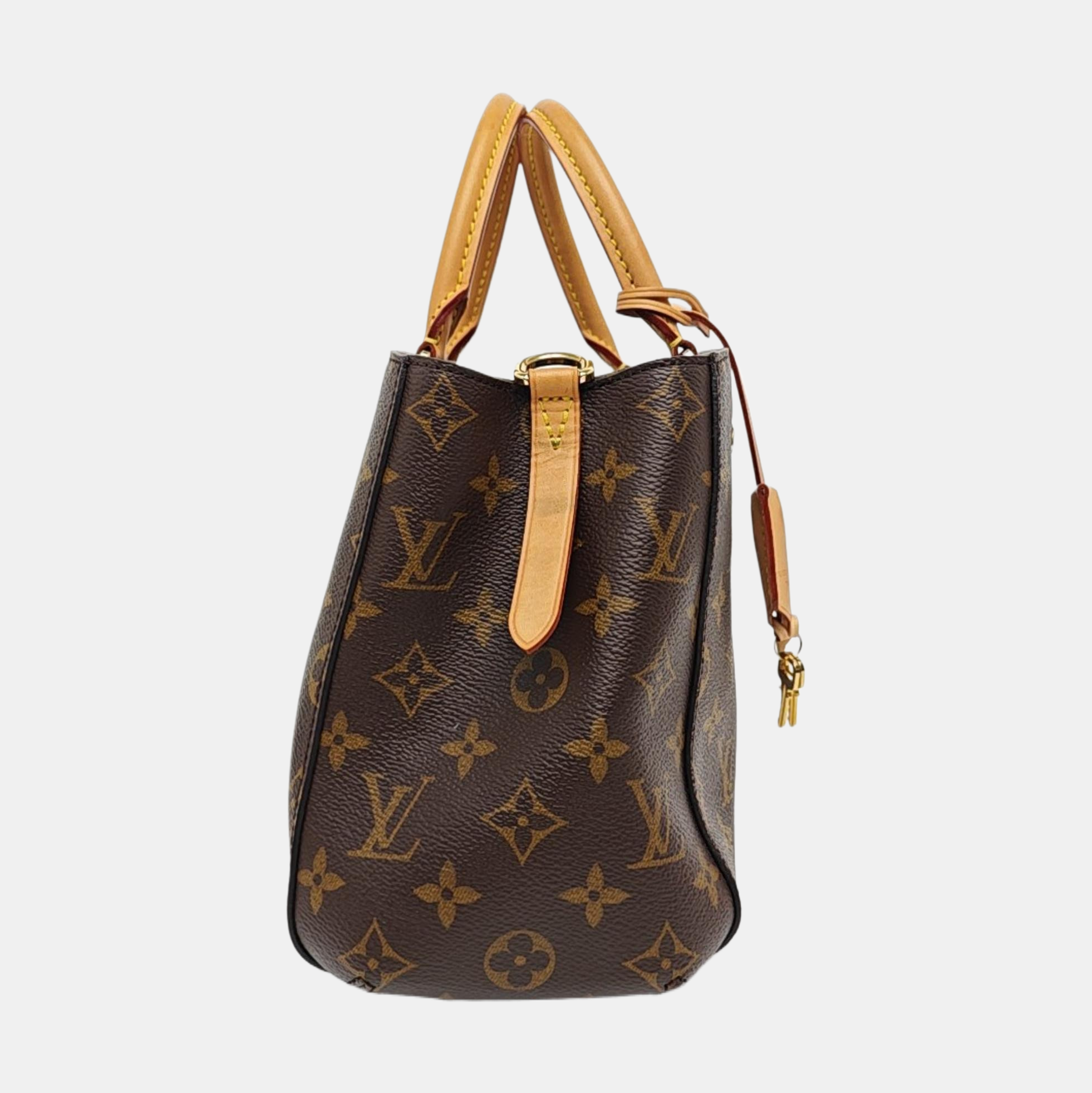 MONTAIGNE Monogram Coated Canvas Brown