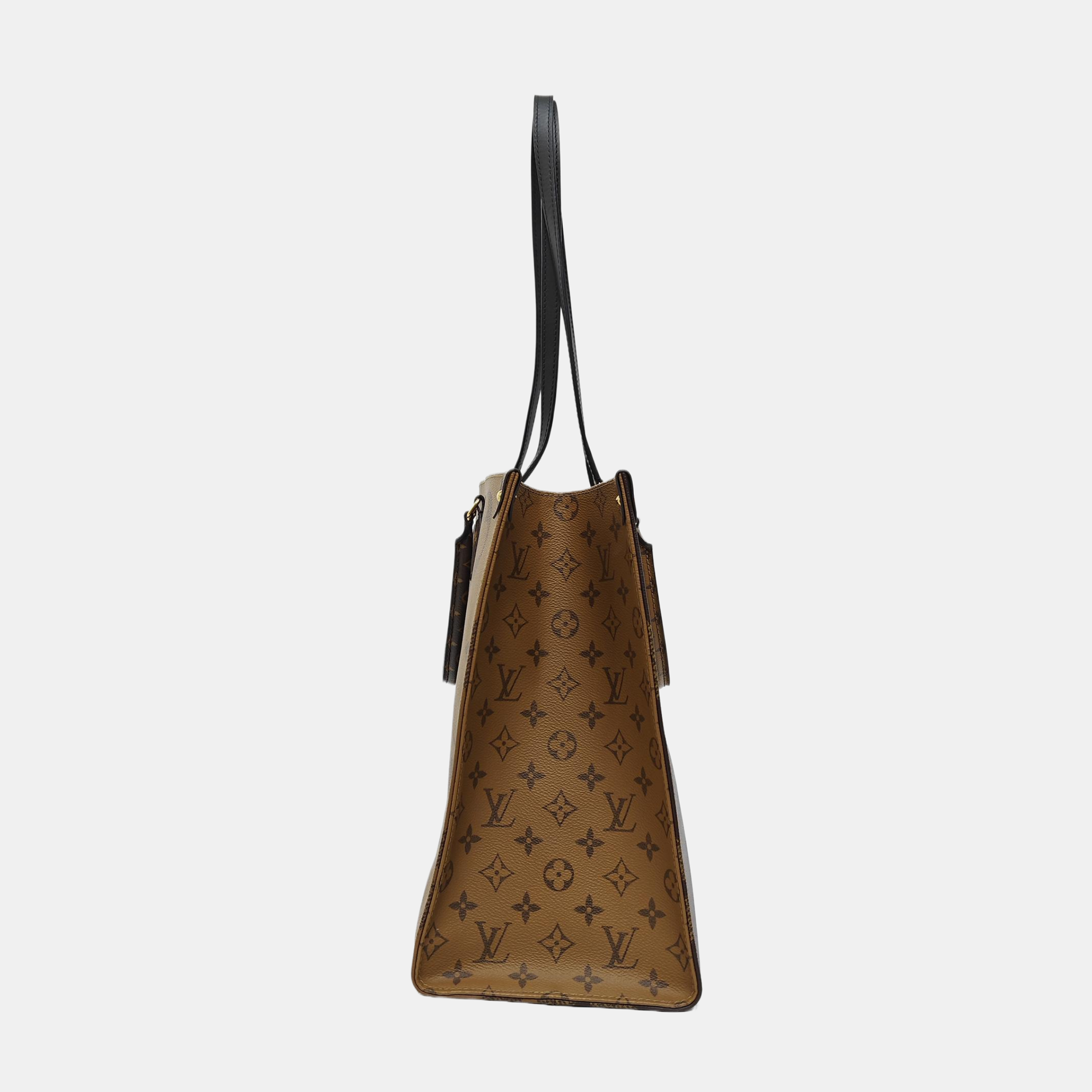 ONTHEGO GM Monogram Coated Canvas Brown