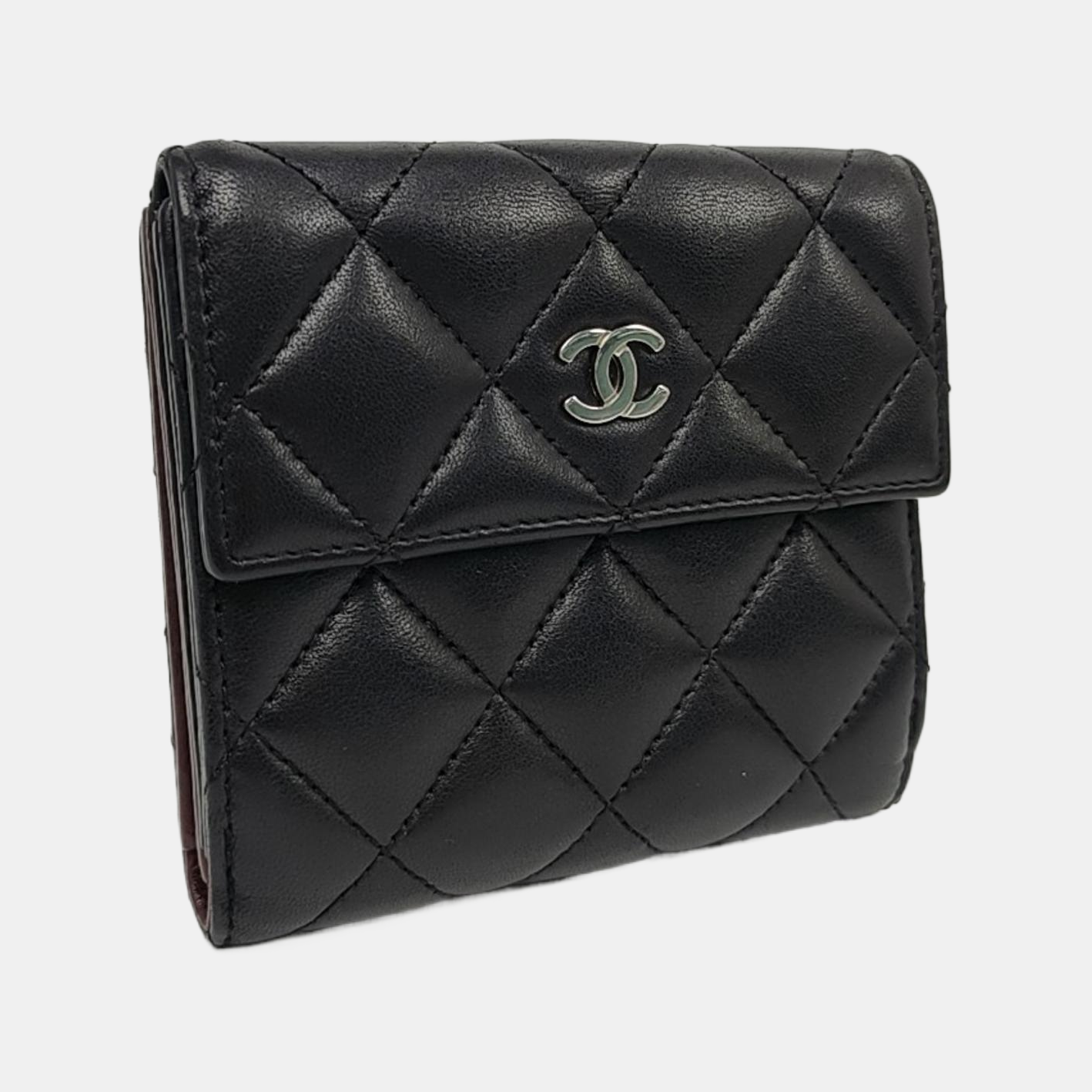 Quilted Lambskin Wallet Black