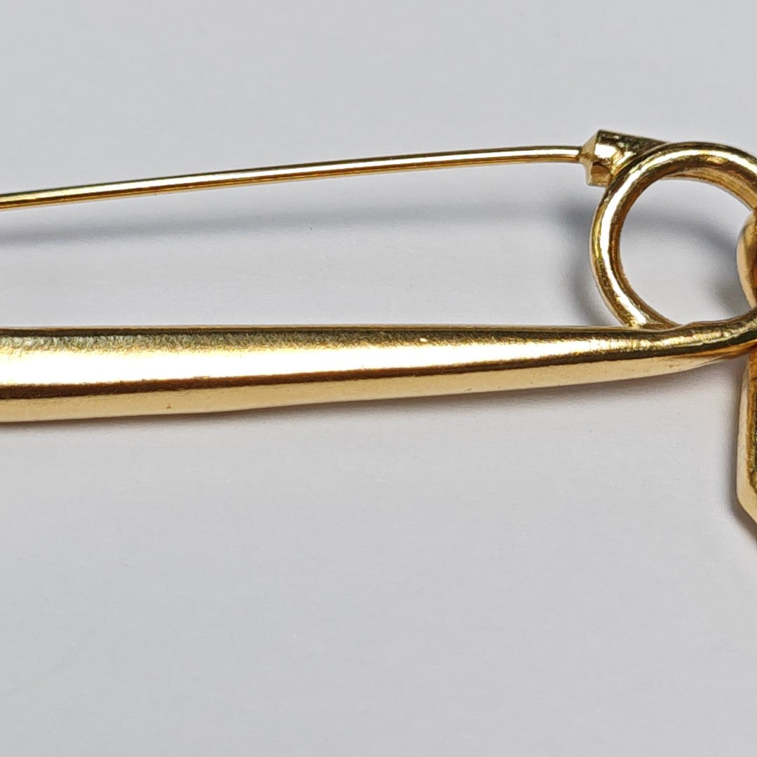 Metal Gold Brooch