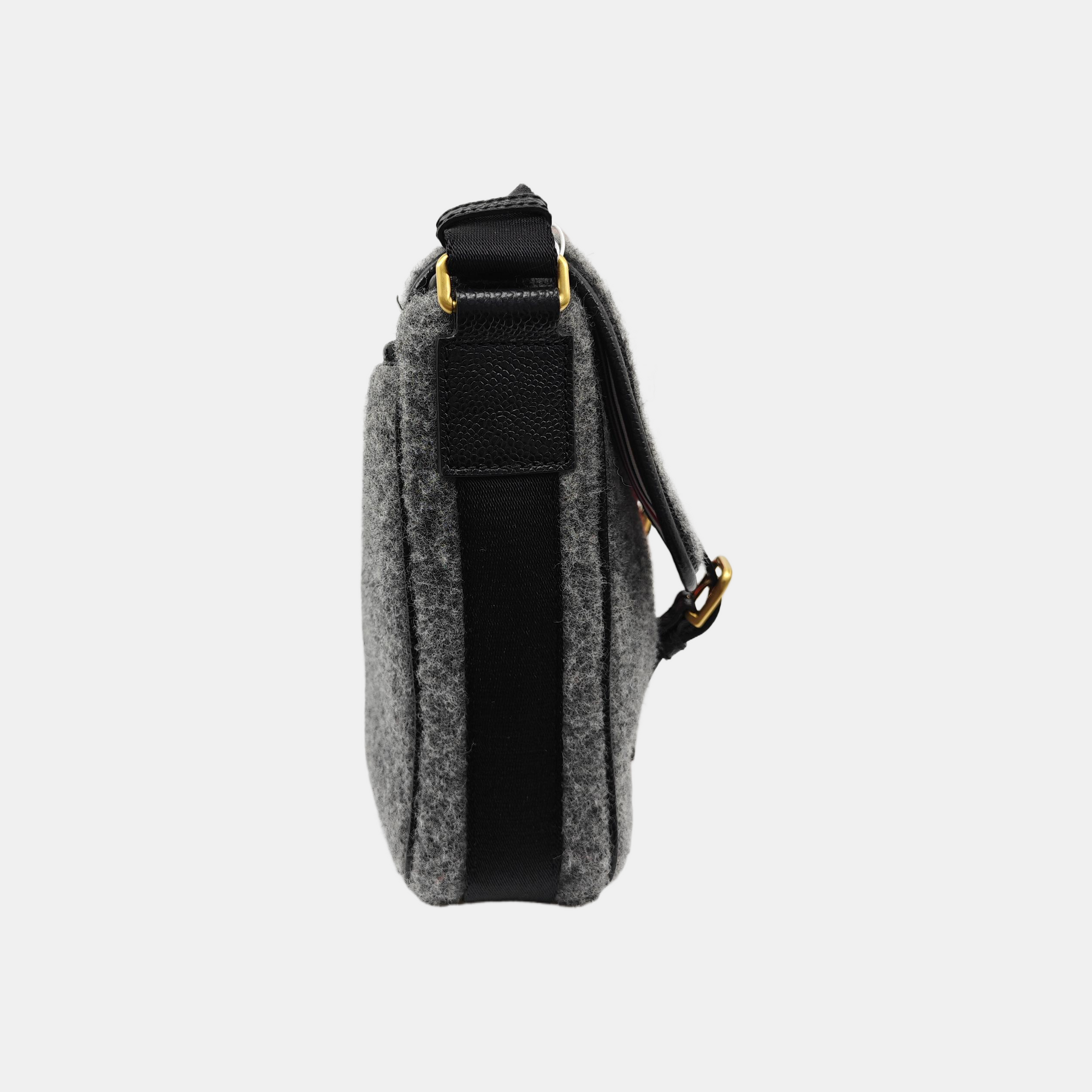 Fabric Shoulder Bag Gray