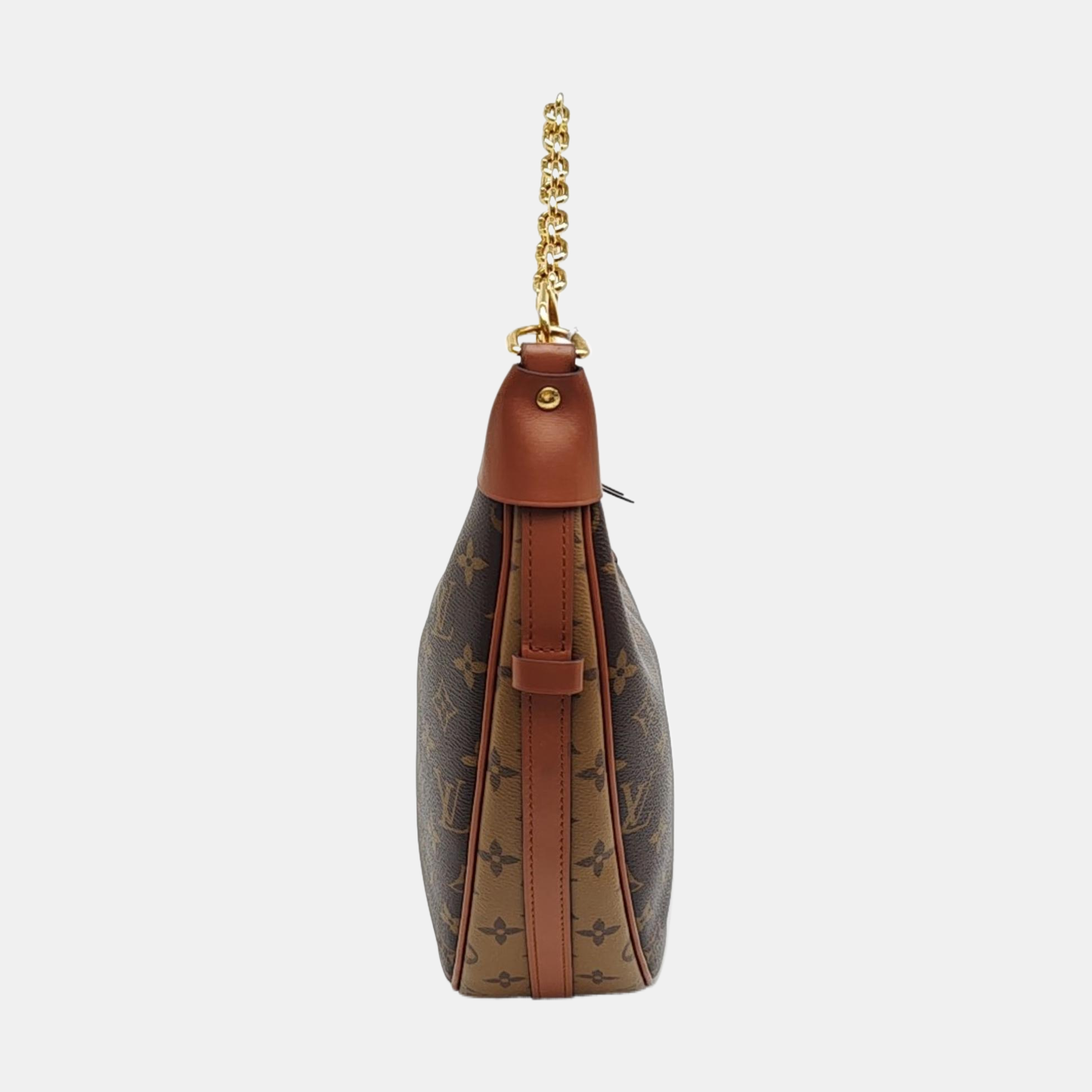 LOOP HOBO Monogram Coated Canvas Brown