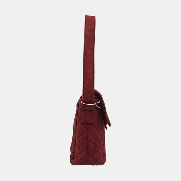 Quilted Suede Red