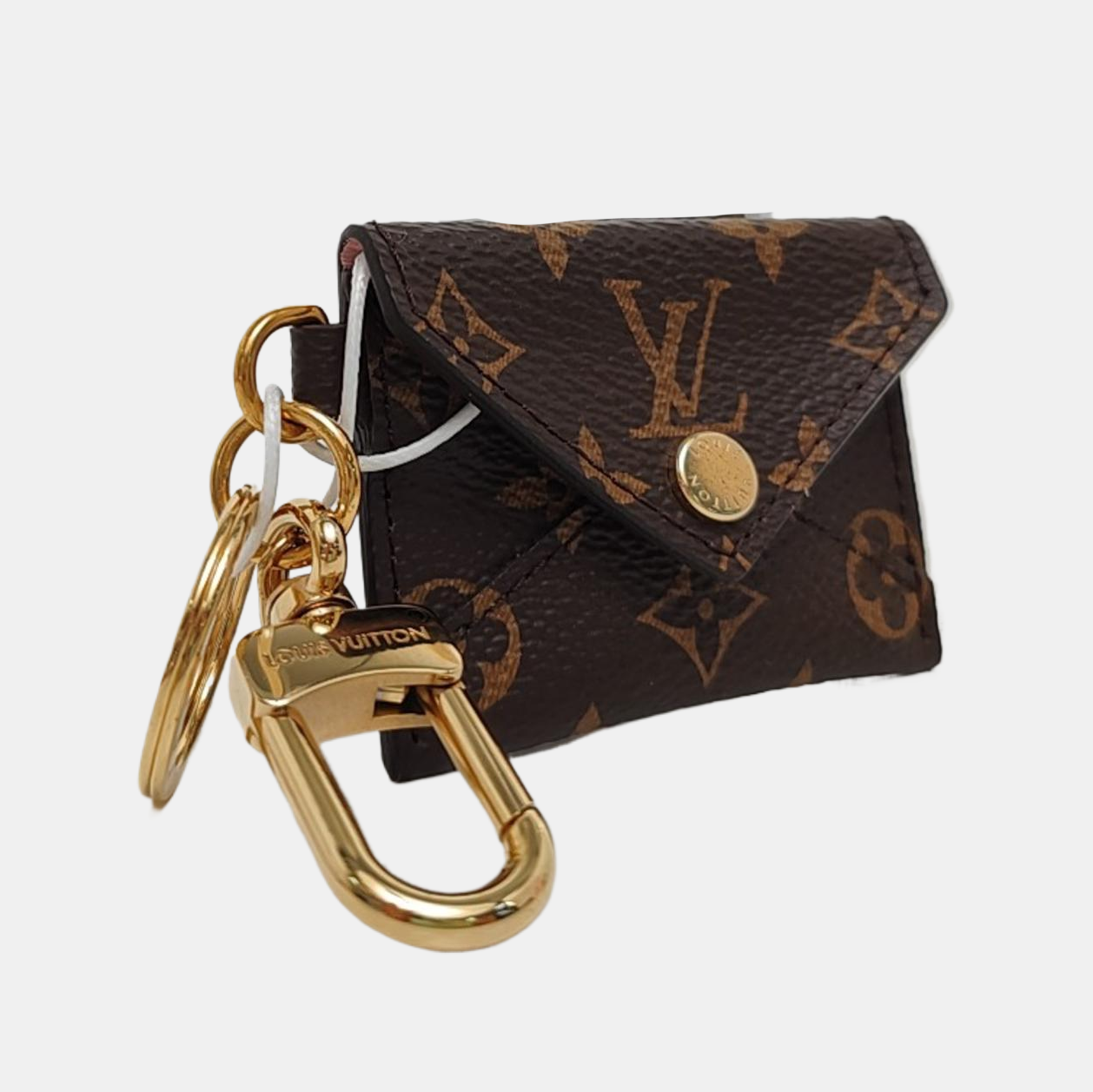 Monogram Coated Canvas Key Pouch Brown