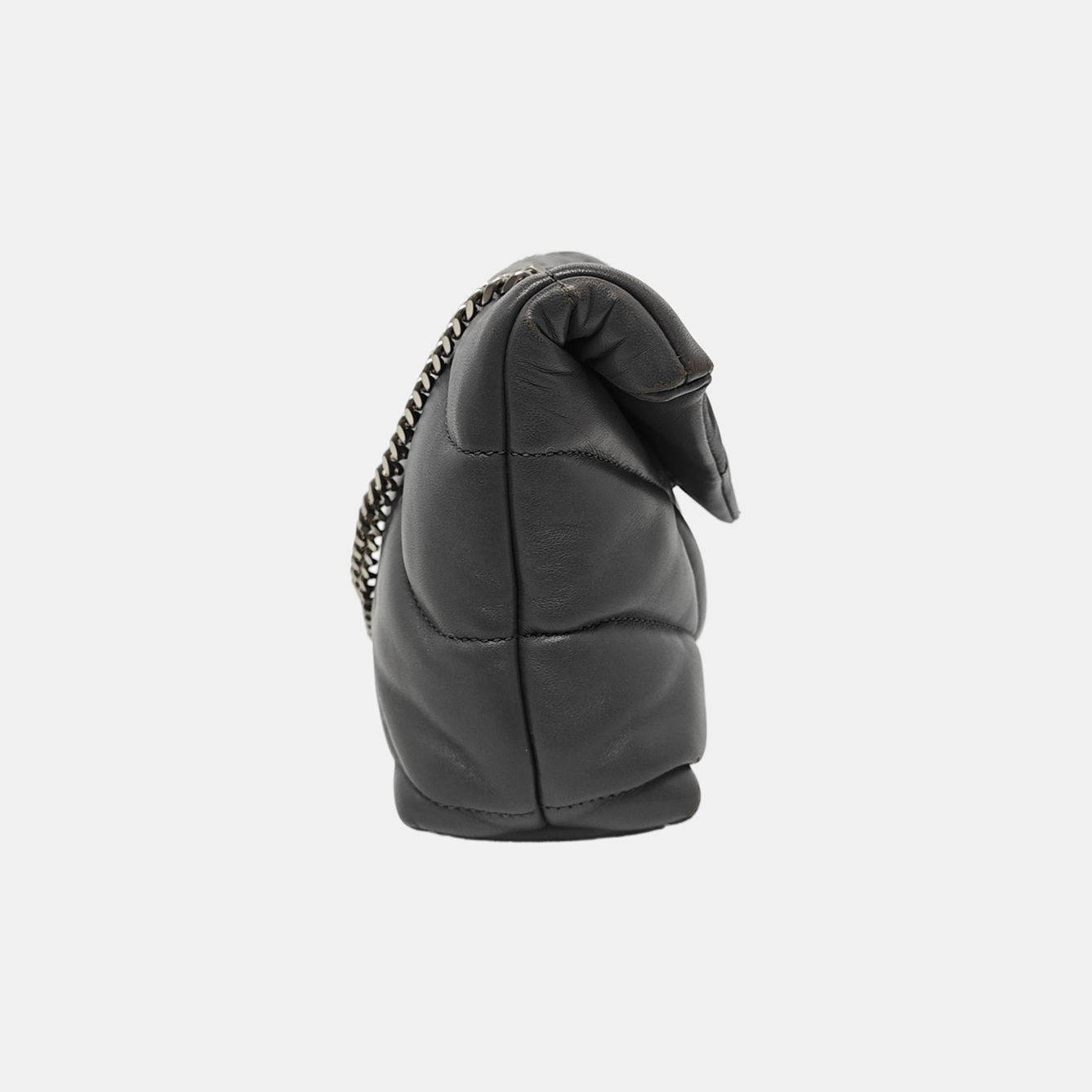PUFFER Mini Quilted Lambskin Gray
