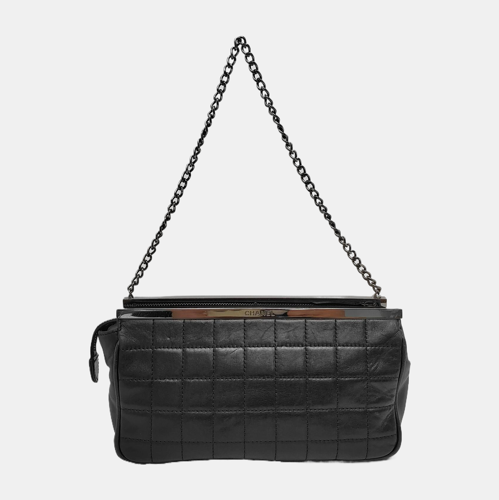 CHOCOLATE BAR Quilted Lambskin Black