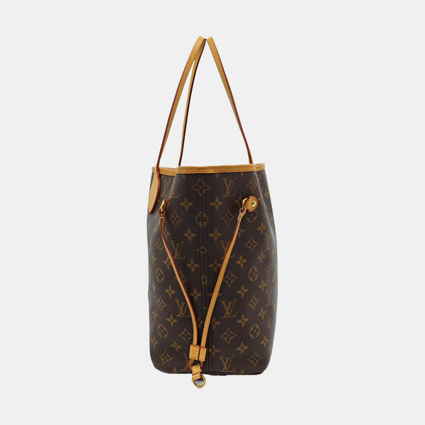 NEVERFULL MM Monogram Coated Canvas Brown
