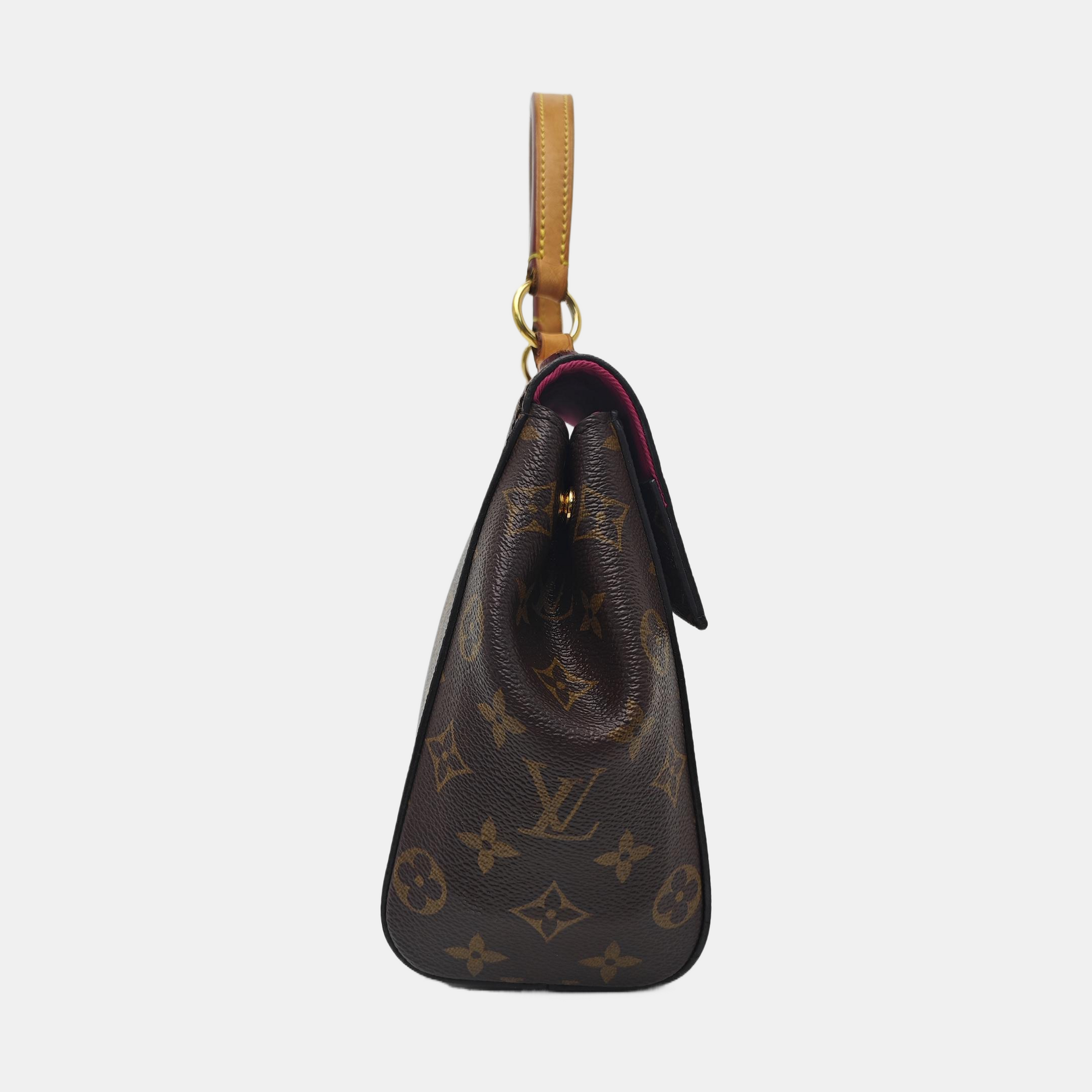 CLUNY PM Monogram Coated Canvas Brown